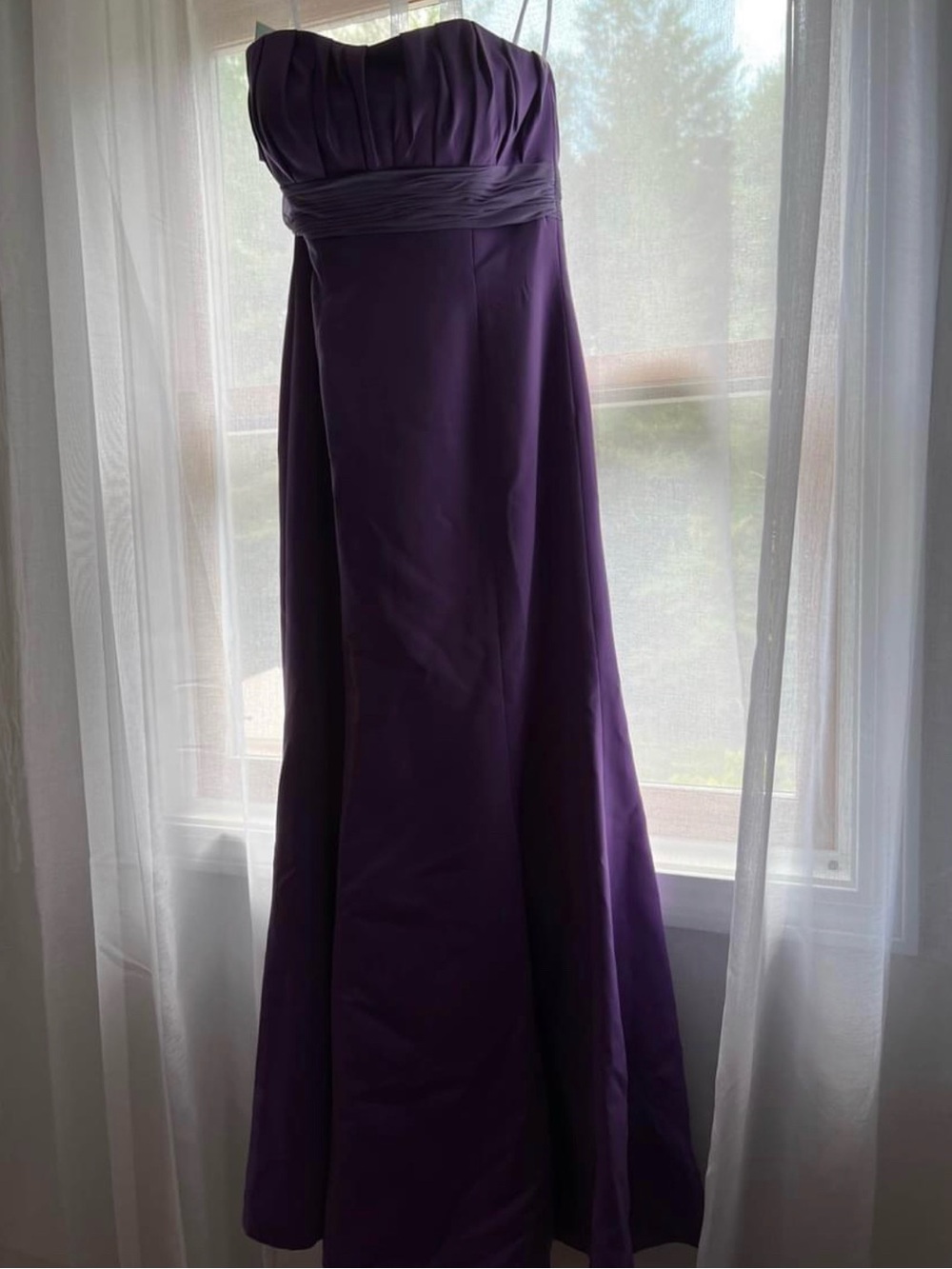 Elegant Lilac Strapless A-Line Bridesmaid Dress NWT Formal Event Gown